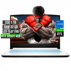 MSI - Portátil Intel Core I7 RTX 3050Ti 32GB RAM 1TB SSD 144Hz