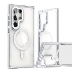 GENERICO - Estuche colortech con Magsafe para Samsung S23 ultra Transparente