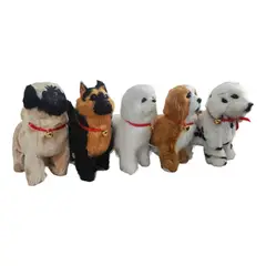 GENERICO - Peluche Animado Perro Gato Robot Camina Habla Pilas Aa