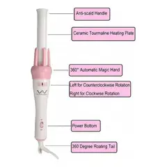 GENERICO - Plancha Rizadora Cabello Automatica Ceramica Onduladora