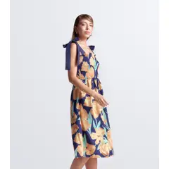 DEREK - Vestido Estampado Midi Derek.-