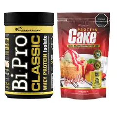 MEGAPLEX - Combo Proteina Bipro Classic Vainilla 1 lb + Protein Cake Vainilla
