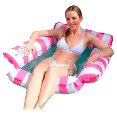GENERICO - Flotador Hamaca 4 Lados Adultos Piscina Fiesta Silla Cama