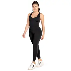 FORMAS INTIMAS - Enterizo Largo Mujer Negro Fi 33612