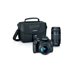 CANON - Cámara EOS T7 Premium Kit lentes 18-55 y 75-300 mm
