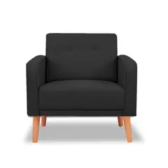 MAGIC CLASS - SILLA MODERNA ROSS MICROFIBRA NEGRO