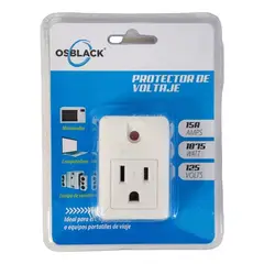 OSBLACK - Protector Voltaje Electrodomésticos 15 A 1800w Nevera 125v