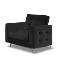 MAGIC CLASS - SILLA MODERNA SANDERS MICROFIBRA NEGRO