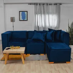 ARMONIA HOME - Sala Modular Burgos Azul 5PTOS.