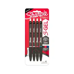 SHARPIE - Boligrafos Gel RT 7MM X4 Unidades
