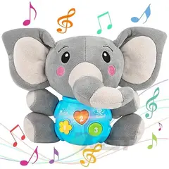 GENERICO - Sonajero Peluche Para Bebes Musical - elefante