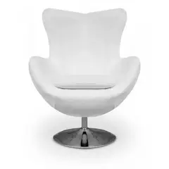 MAGIC CLASS - SILLA POLTRONA EGG ECOCUERO BLANCO