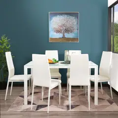 MUEBLES FIOTTI - Comedor 6 Puestos Blanco
