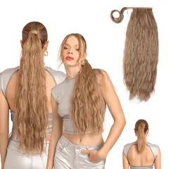 MY DOLL HAIR - Ponytail Ondulada Shak 26 pulgadas - Rubio Dorado