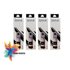 PREMIUM - Tintas 544 Negra genéricas para impresora L1110 L3110 L3150 L5190 Kit x 4
