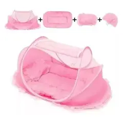 AFM - Toldillo Cuna Portátil Para Bebes+doble Alcolchon Y Almohada