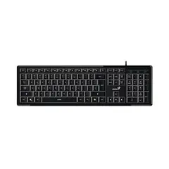 GENIUS - Teclado Alambrico SLIMSTAR 820 Delgado Iluminado negro
