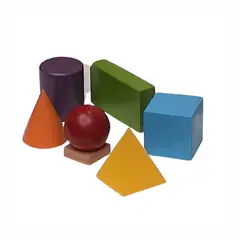 MAFEGO - Sólidos Geométricos En Madera En Caja Mfg 1023 Multicolor
