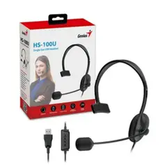 GENIUS - Audífonos para PC USB HS-100U Color Negro