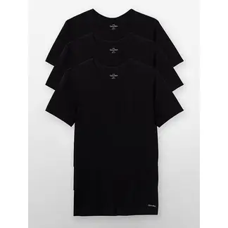 CALVIN KLEIN - 3 Pack De Camisetas Slim Negras Para Hombre