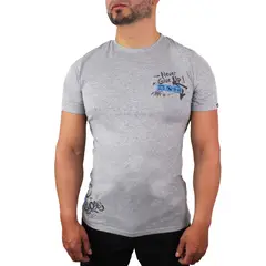 LEC LEE - Camiseta slim fit para hombre - Gris.