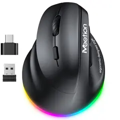 GENERICO - Mouse Vertical Para Zurdos Meetion Ergonómico Bluetooth Recargable