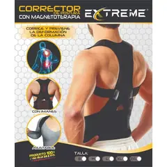 GENERICO - Corrector De Postura Espalda Columna Con Imanes