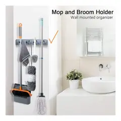 GENERICO - Soporte Base Para Escobas Y Traperos