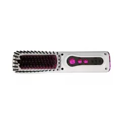GENERICO - Cepillo Alisador Plancha Cabello Inalambrico Ceramica LED
