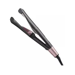 GENERICO - Plancha para Cabello 2 en 1 Vapor Rizadora Alisadora LCD