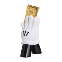GENERICO - Escultura Decoracion Para Mesa Estatua Manos Con Dolares