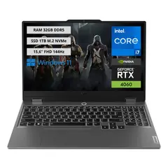LENOVO - Portatil Gaming LOQ Intel Core i7-13650HX RAM 32GB SSD 1TB RTX 4060