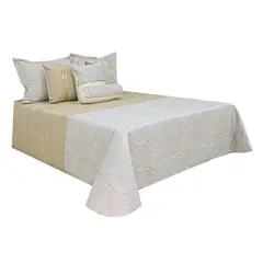 HOMETEX - TENDIDO MAGNIFIC QUEEN DORADO