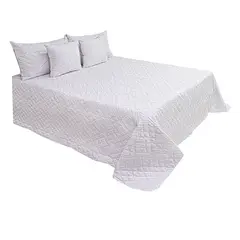HOMETEX - TENDIDO NAYLA FULL QUEEN BLANCO
