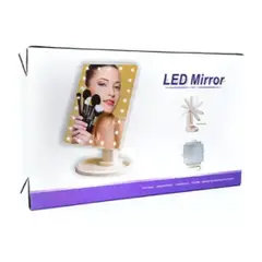 AFM - Led Mirror Espejo Cuadrado De Maquillaje , 16 Focos