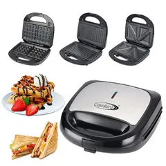 CASALLINI - Sanduchera Eléctrica 3 En 1 Sandwich, Panini Y Waffles