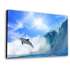 ART INDUSTRY - Cuadro 50x30cms Decorativo Delfin 1