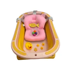 GENERAC - Bañera plegable para bebe con termometro cijin patos pimpon