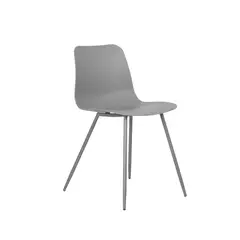 MUEBLES FIOTTI - Set x4 Sillas auxiliar Gris Wateka