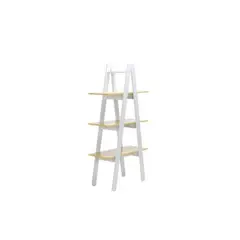 MUEBLES FIOTTI - Estante Blanco Amarillo 3 Niveles Porto