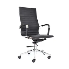 BONNO - Silla De Oficina Espaldar Alto Boss Inter Negro