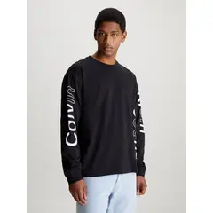 CALVIN KLEIN - Camiseta De Manga Larga Con Logo Gráfico