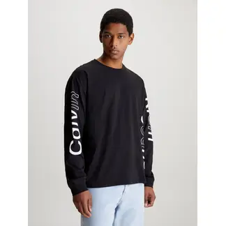CALVIN KLEIN - Camiseta De Manga Larga Con Logo Gráfico
