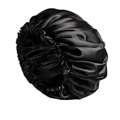 GENERAL - Gorro En Satin Anti Frizz Ajustable Profesional Negro