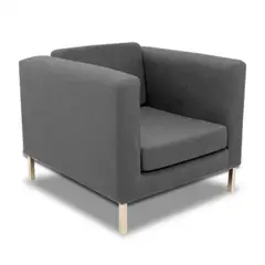 MAGIC CLASS - SILLA MODERNA WARREN MICROFIBRA GRIS