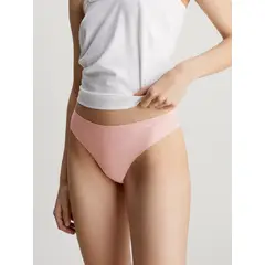 CALVIN KLEIN - Pantie Tipo Tanga Rosa - Invisible En Microfibra
