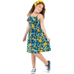 MARKETING PERSONAL - Vestido Infantil Azul Mp 78140