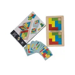 IMPORTACIONES UNIVERSO - Juego De Mesa de madera rubik Agilidad Mental Multijugador