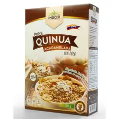 INGCER - Cereales Naturales Pops Quinua Acaramelada con Coco x 250 Grs