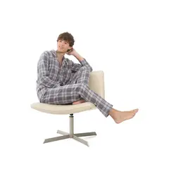SANTANA - Pijama Hombre Leñadora Cemento